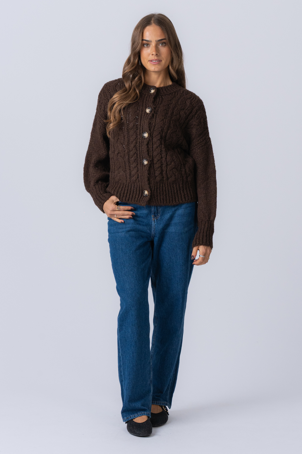 Bottono trikotažas - Rudas