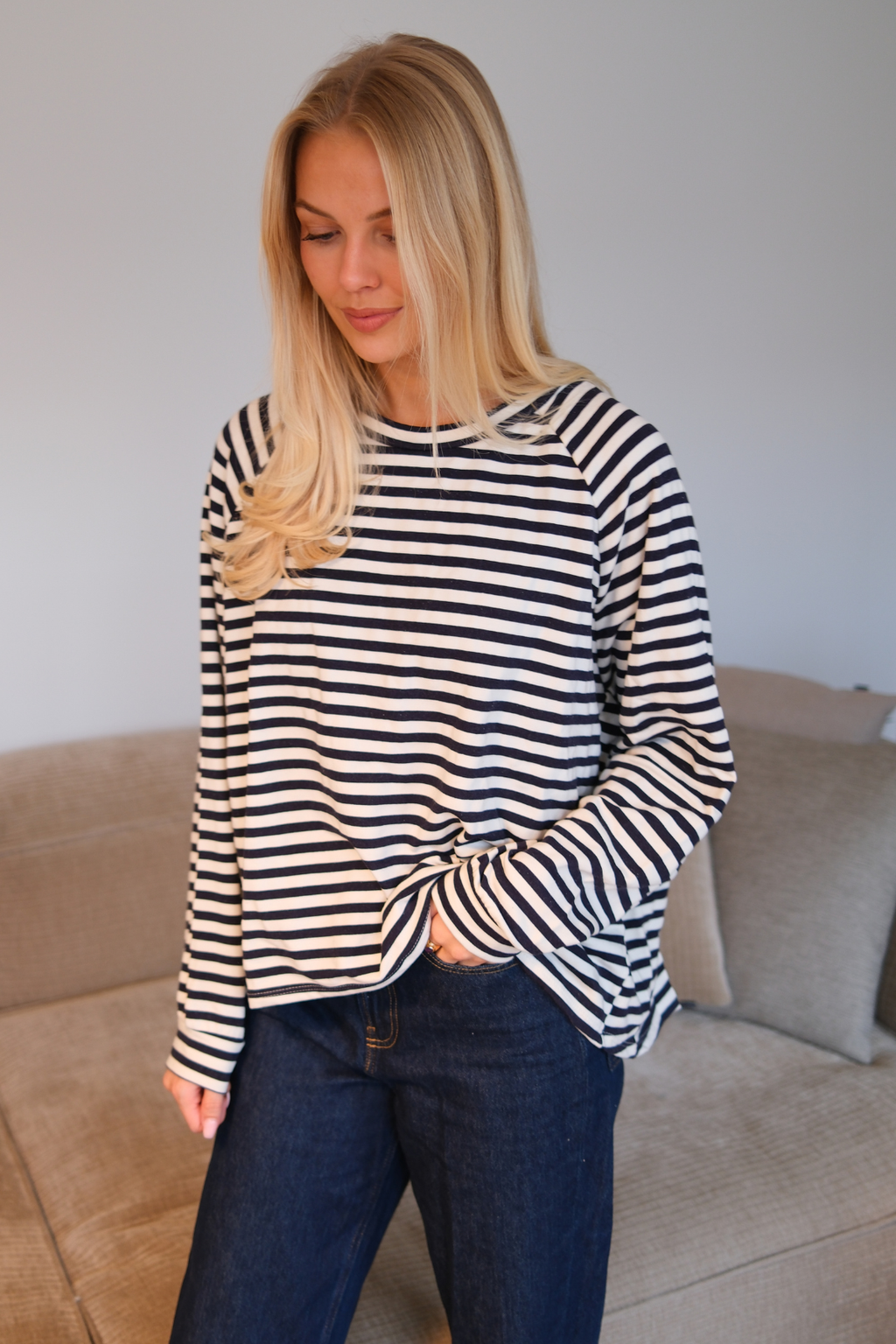 Dryžuoti marškiniai - Mėlyni