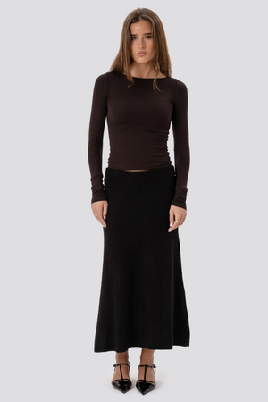 Nova Knit Skirt - juodas