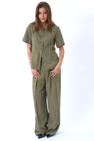 Izolda Pants - Alyvuogių