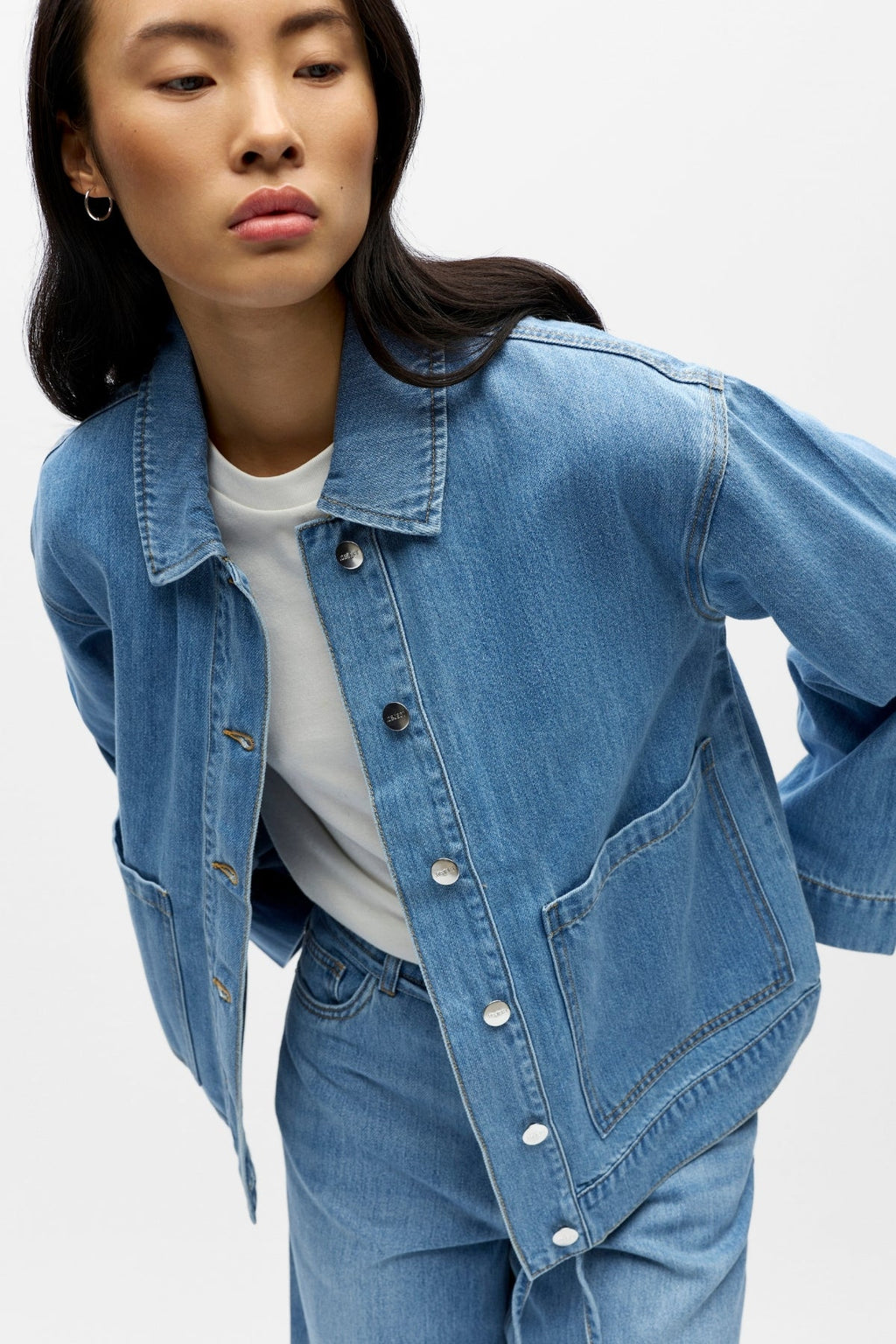Rosie Overshirt - šviesiai mėlynas džinsas