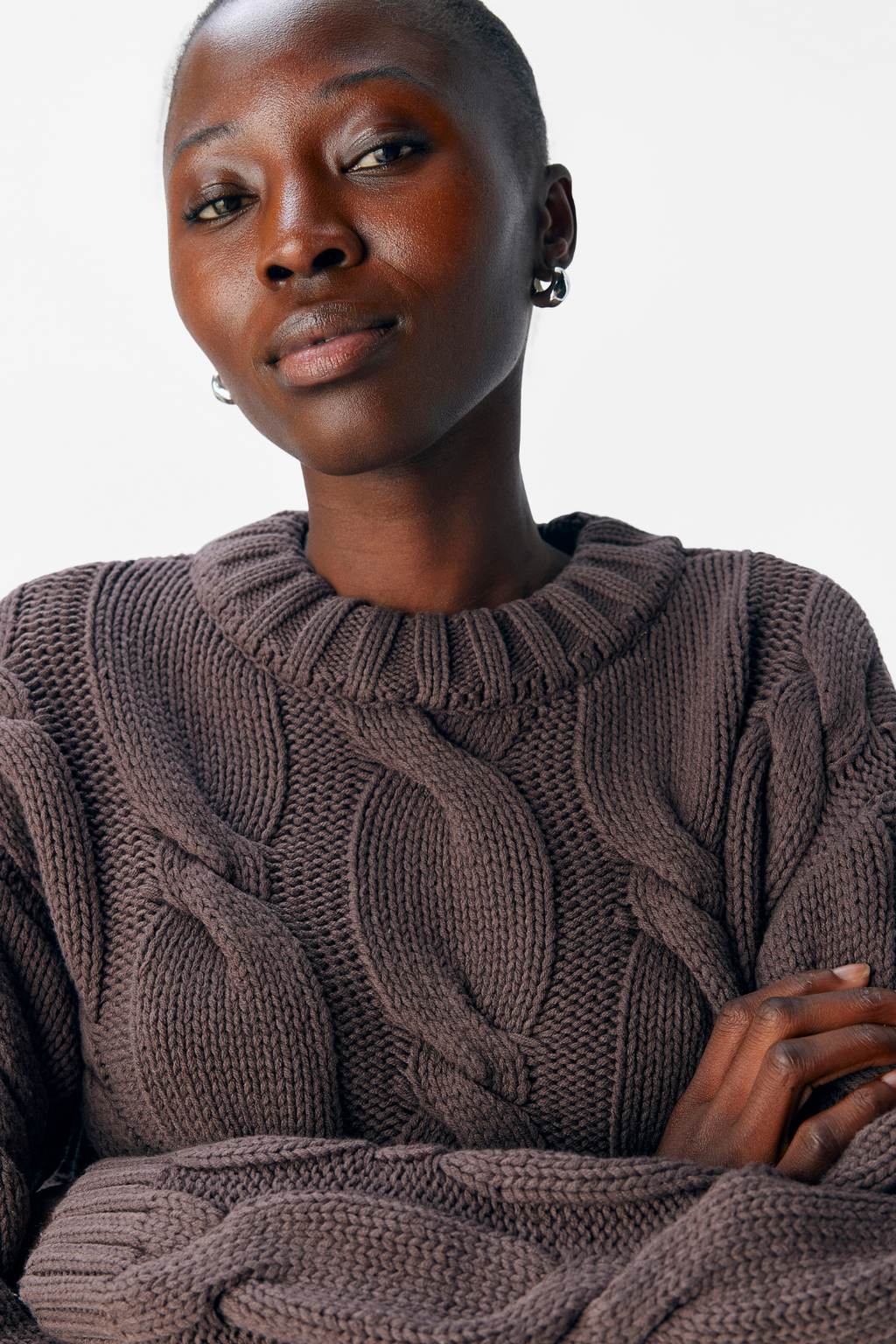 Bay Knit Pullover - Seal Brown