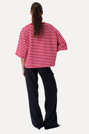 Zoe T-shirt - Red/Light Pink