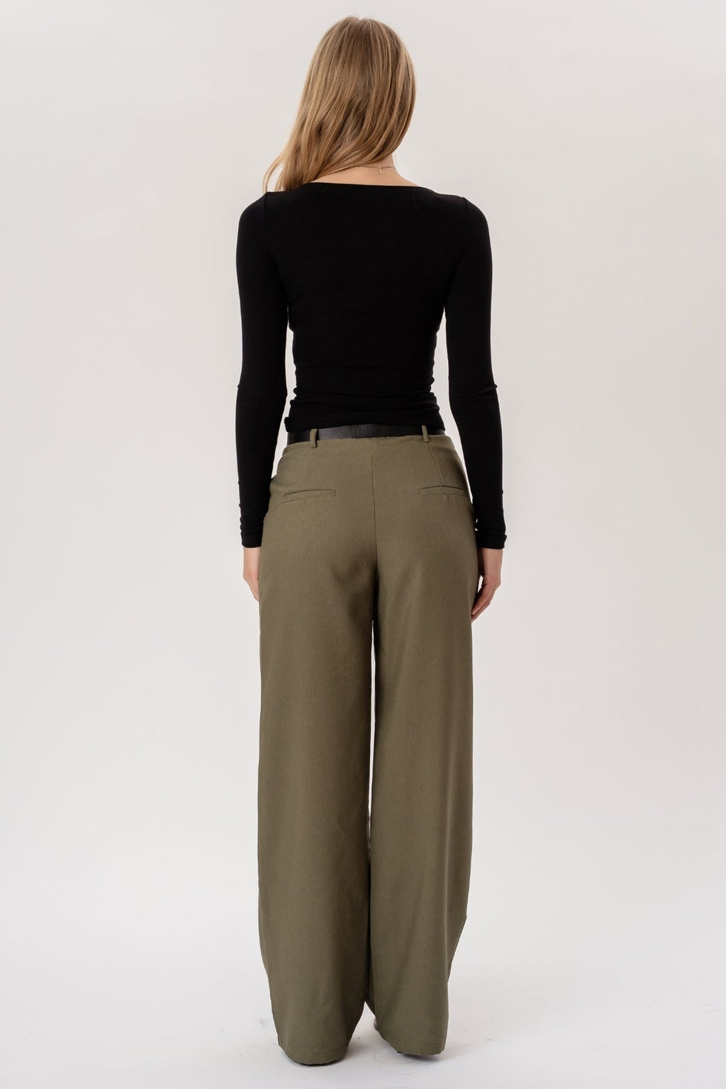 Talia Baggy Pants - Khaki