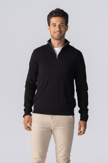 Pullover Half Zip - Black