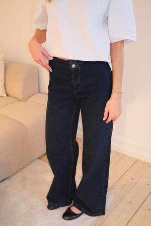 „Miley Wide“ džinsai – tamsiai mėlyni