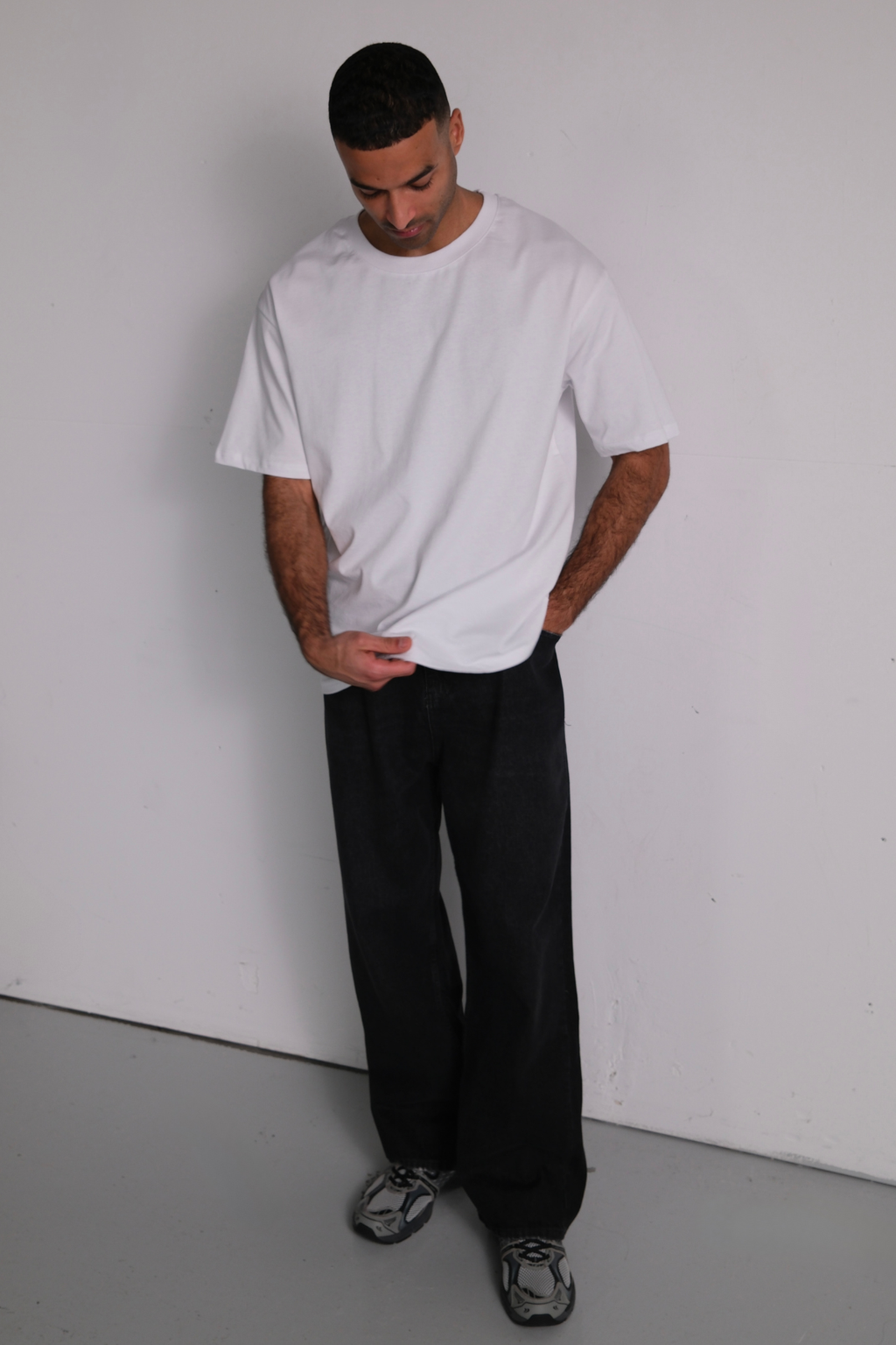 Baggy džinsai - juodi