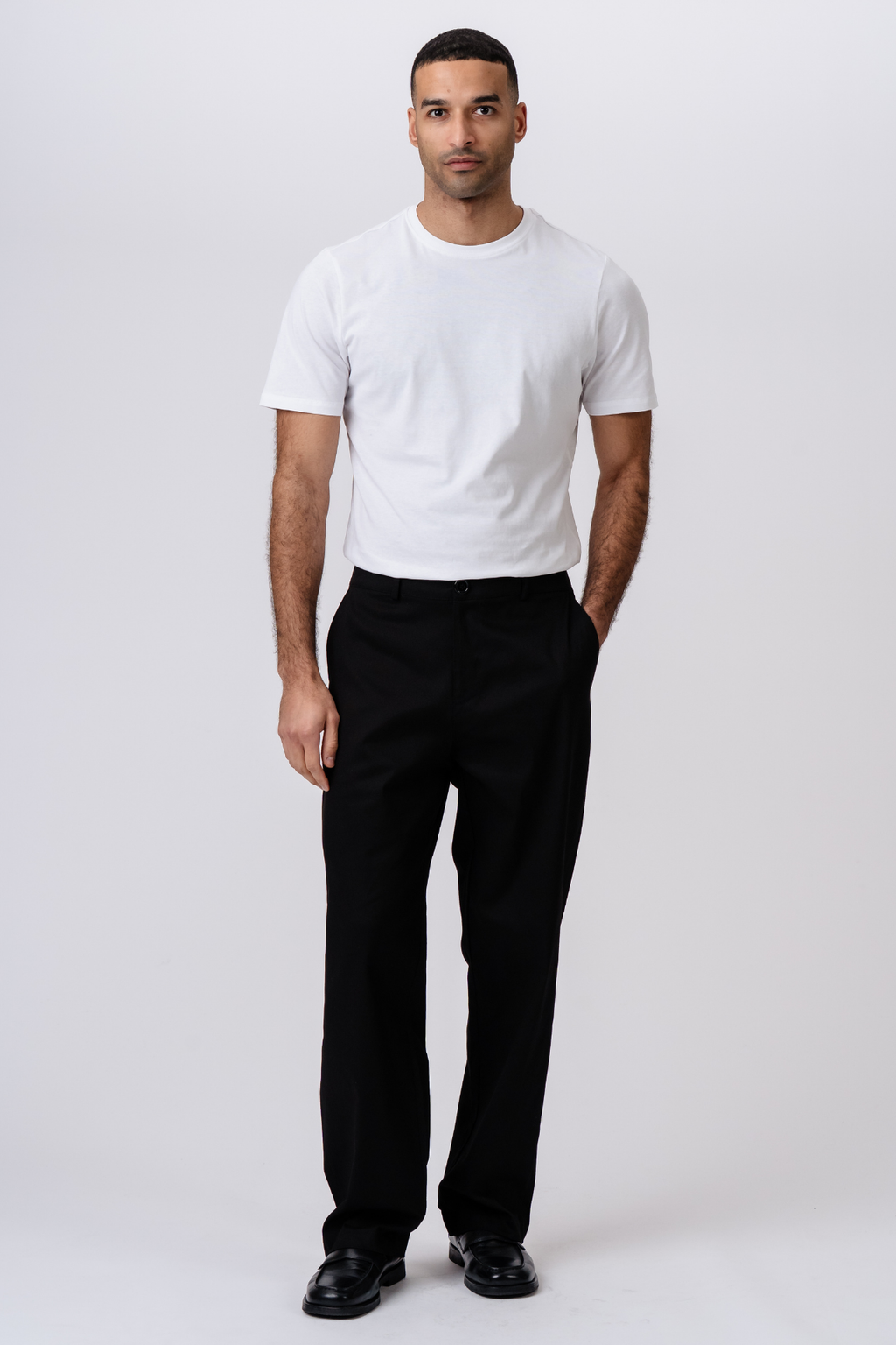 Straight Cotton Chino – juoda