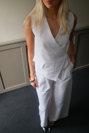 Melissa Wide Pants - šviesiai pilka