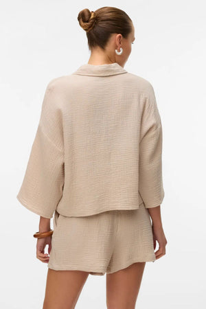 Natali Shorts - Sidabrinis pamušalas