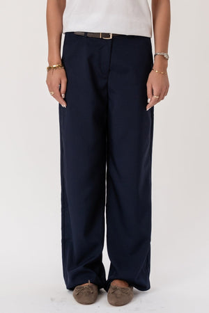 Talia Baggy Pants - Navy