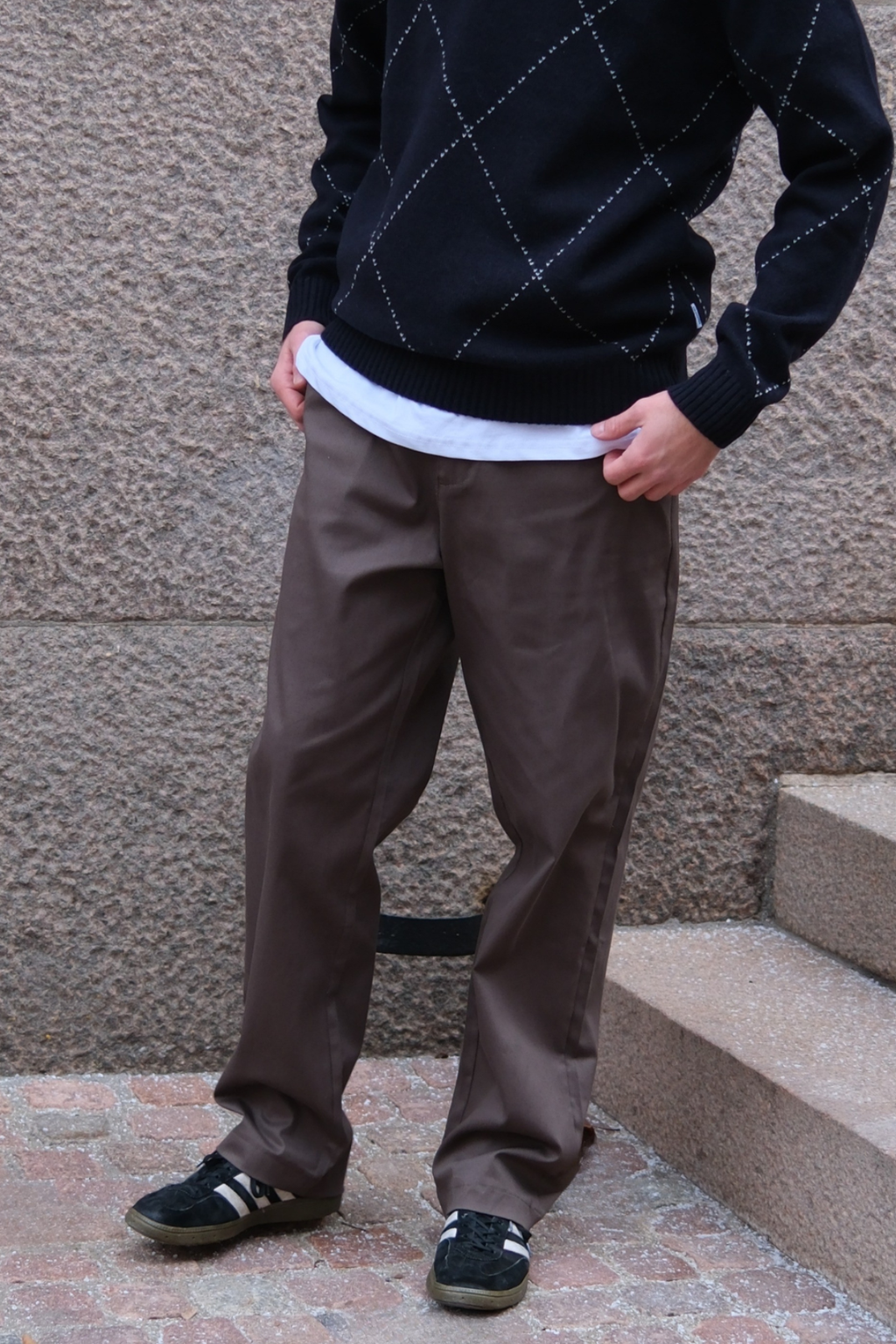 Straight Cotton Chino - Olive