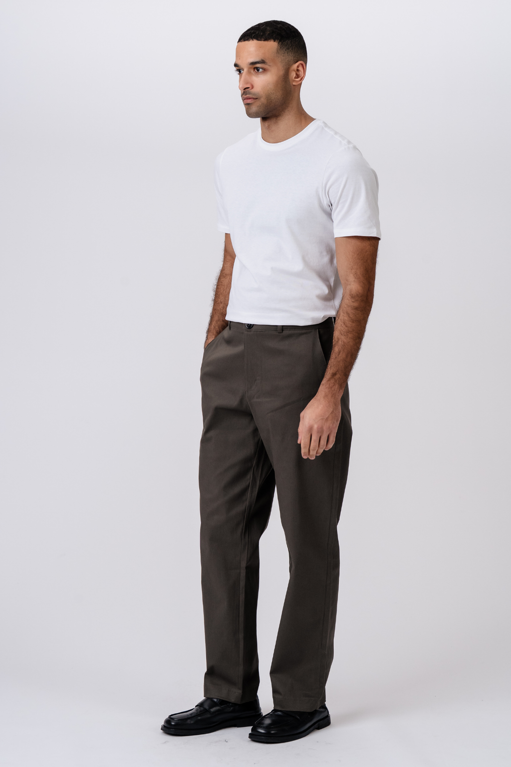 Straight Cotton Chino – alyvuogių