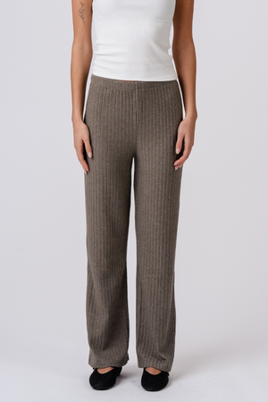 Ivy Knit Pants - Chaki
