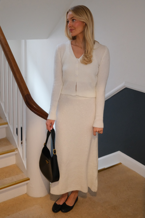 Nova Knit Skirt - baltas