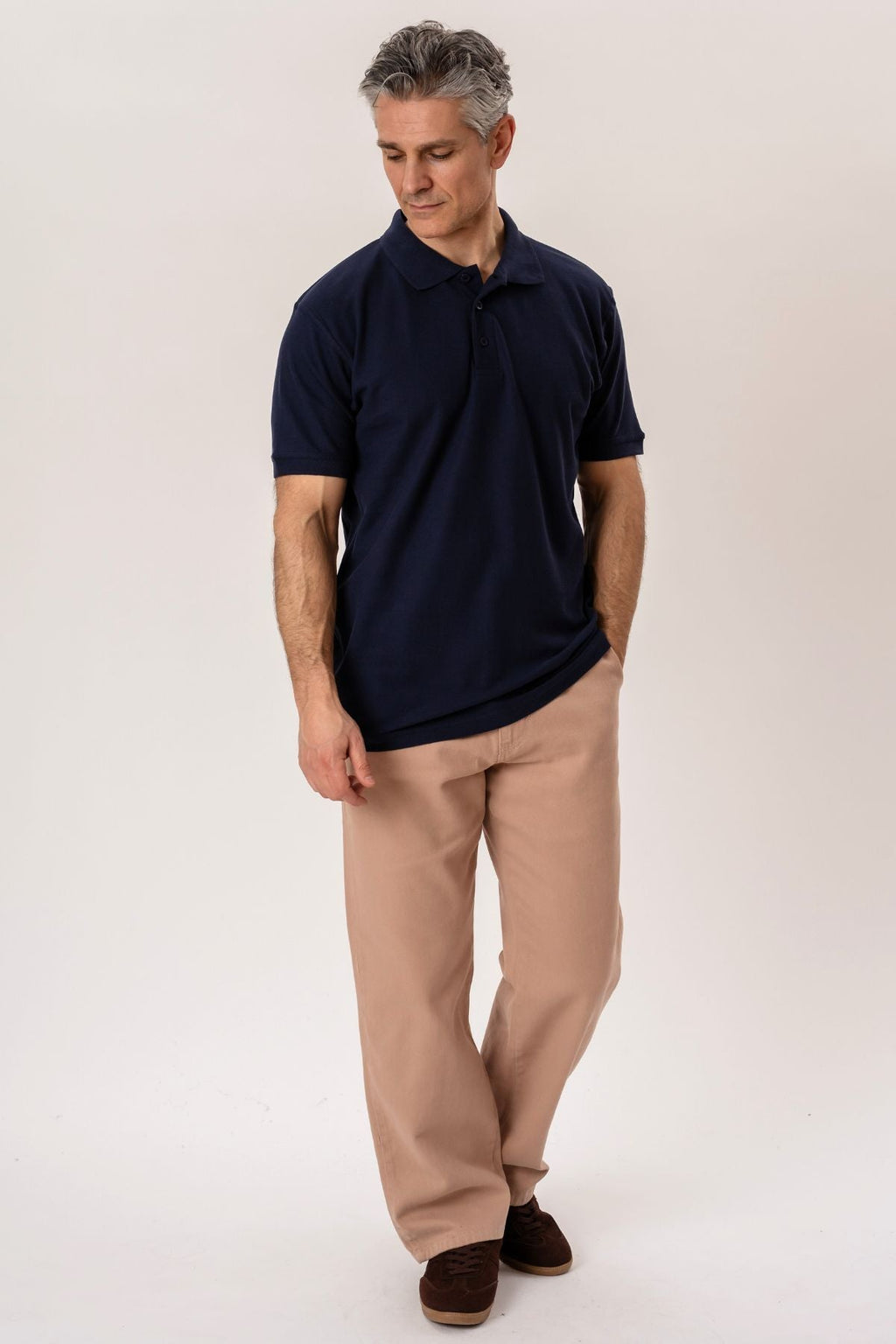 Basic Polo stiliaus kelnės - Navy