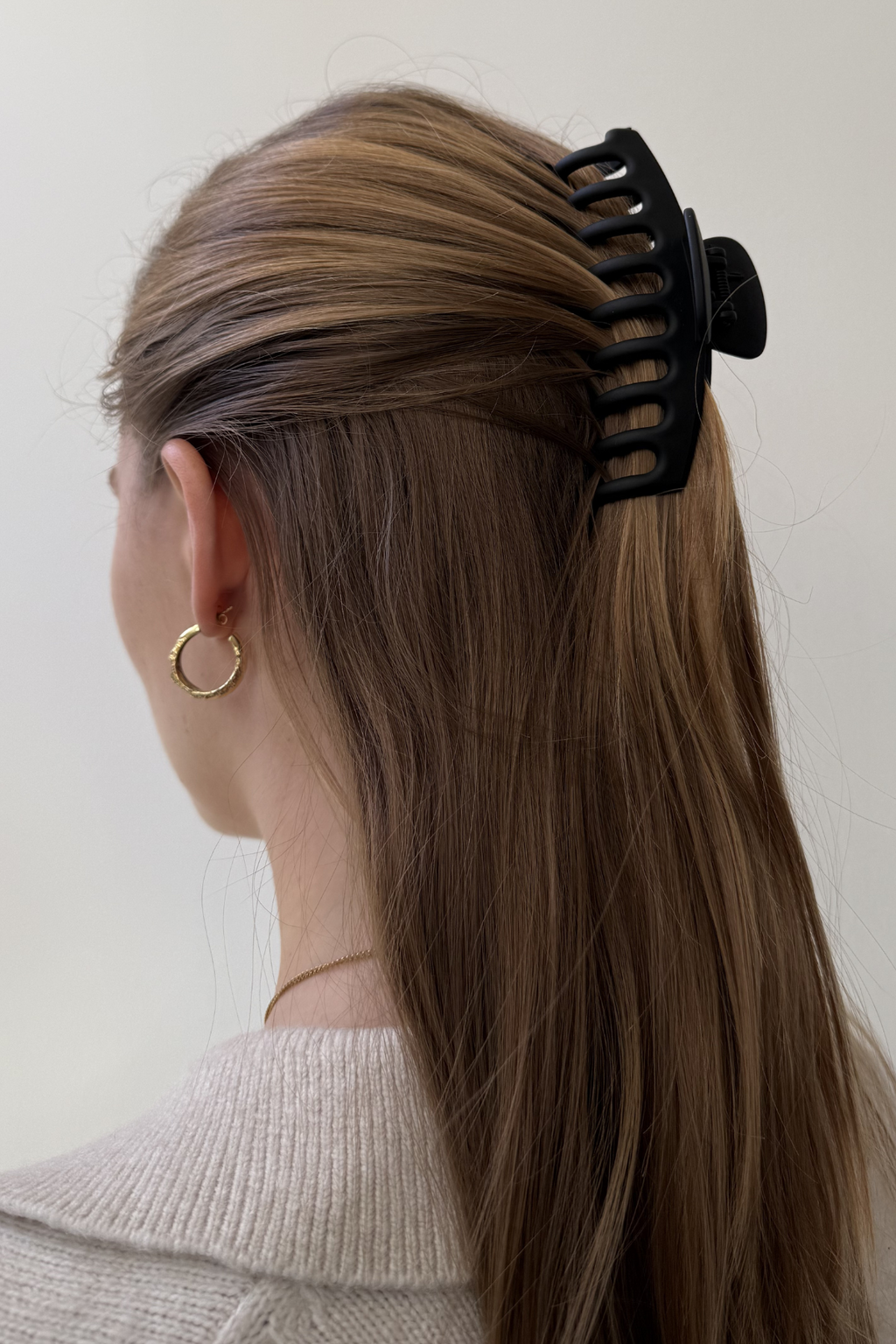 Olivia Hair Clip - Matt Black
