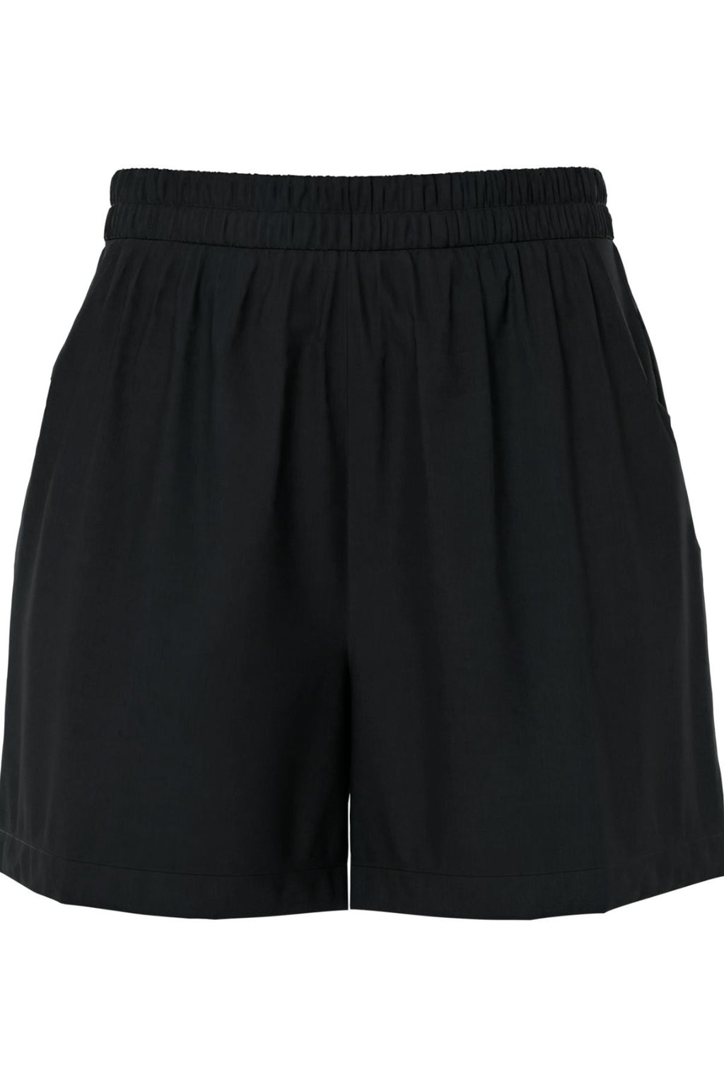 Olly aukštu juosmeniu Shorts - Juoda