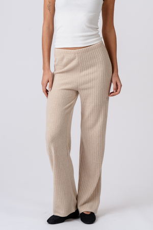 Ivy Knit Pants - Smėlio spalvos