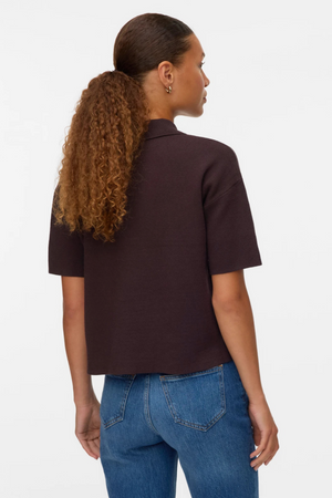 Gold 2/4 Poloneck Pullover - Chocolate Torte