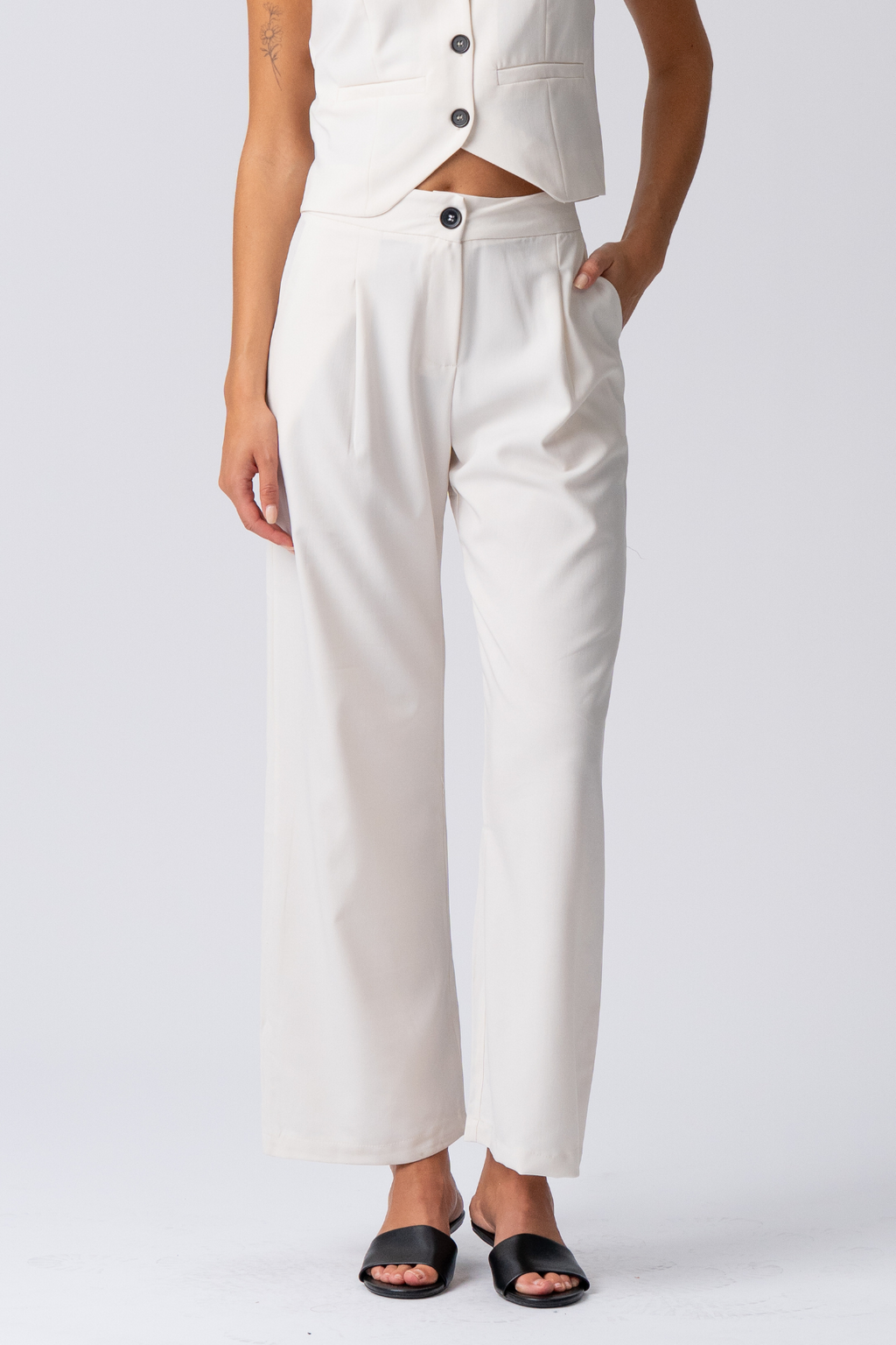 Natalie Pants - Šviesos smėlio spalvos