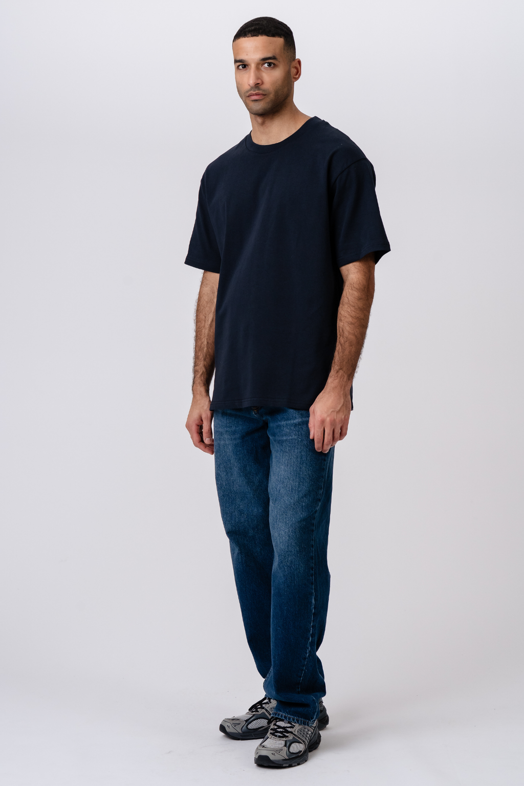 Heavy Boxfit Tee - Navy