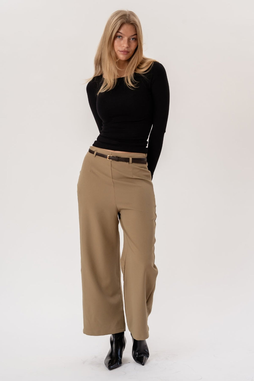 Isabel Loose Pants - Khaki