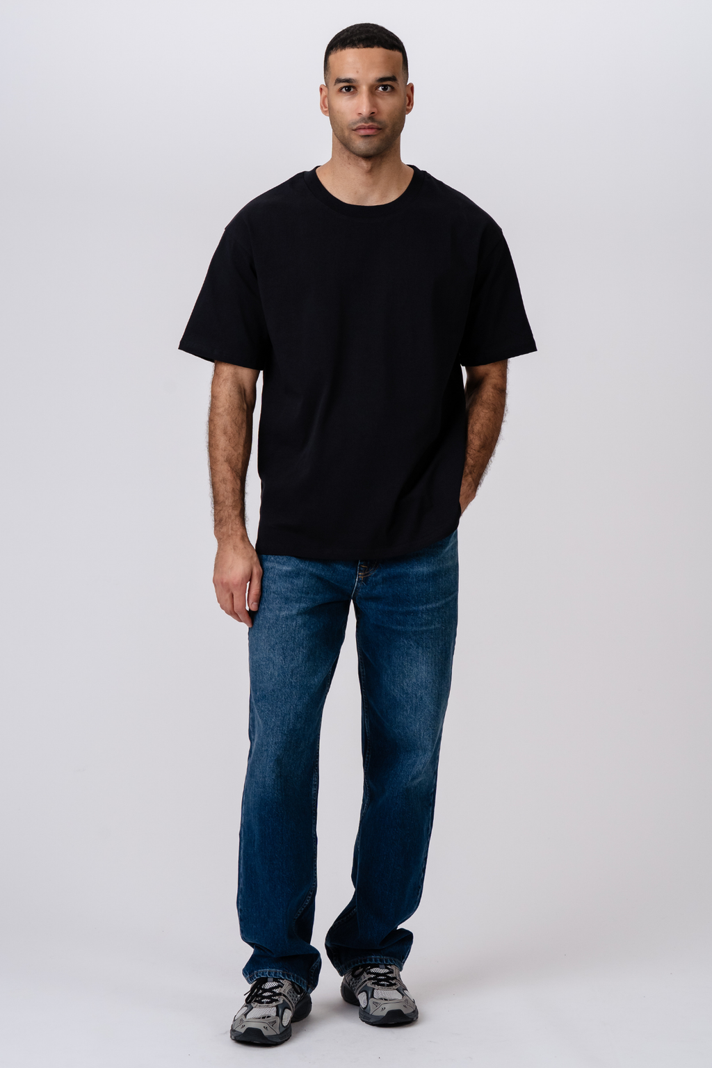 Sunkūs Boxfit marškinėliai – juodi