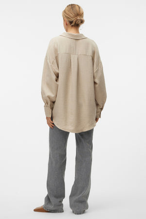 Melaney Queeny Shirt - Overcast Melange