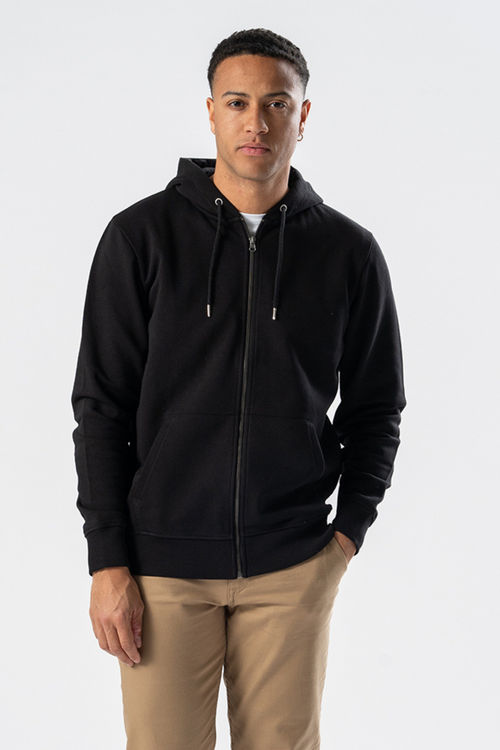 Zip Hoodie - Black