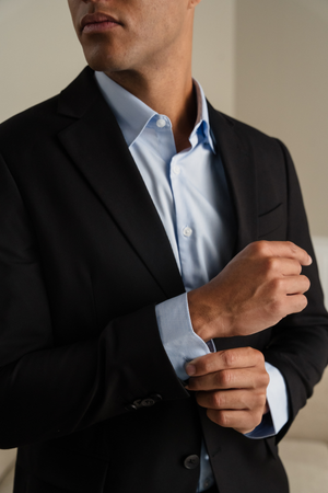 Premium Vienkartinis švarkas - juodas