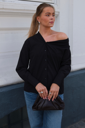 Serena Oversized Marškiniai - juodi