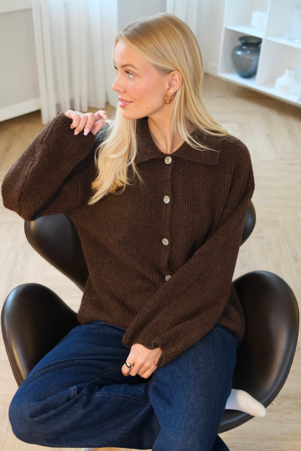 Josie Polo Knit – ruda