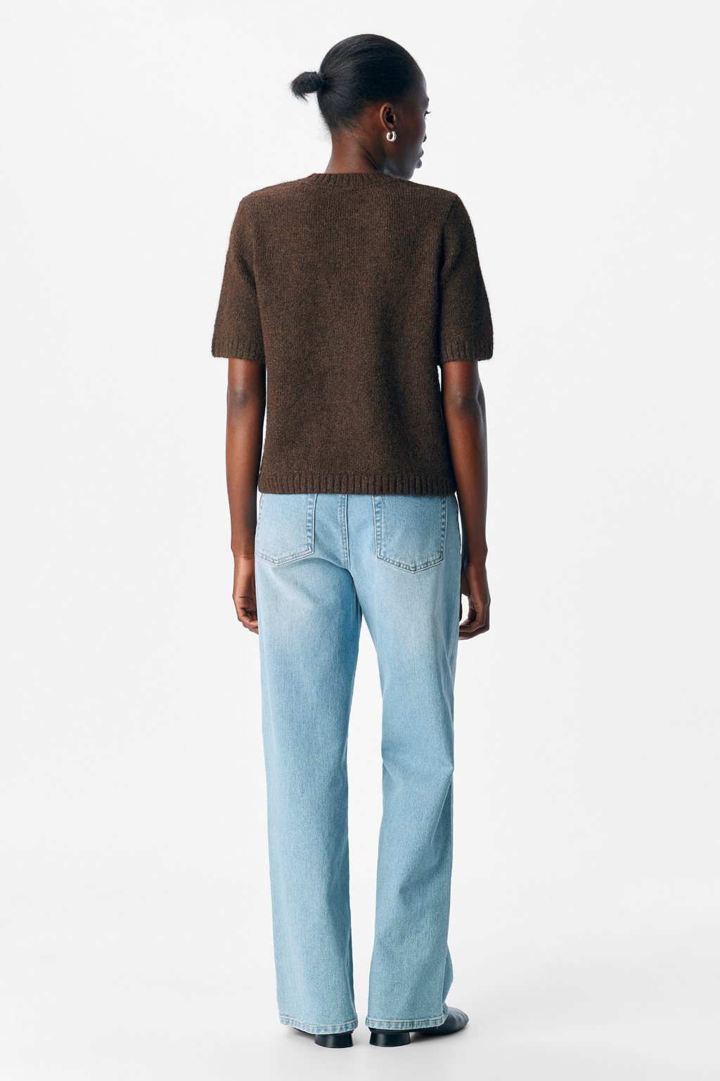 Aggia S/S Knit Pullover - Seal Brown