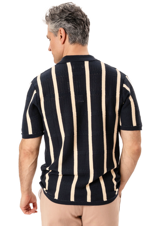 Darin Knit Polo - Navy