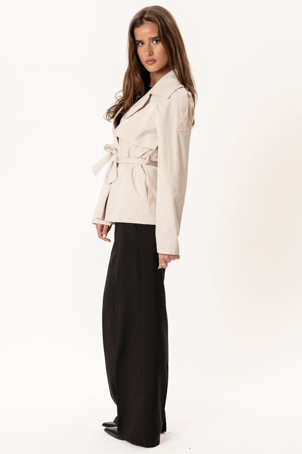 Sia Short Trenchcoat – beveik baltas