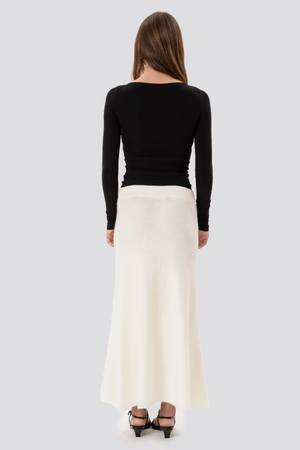 Nova Knit Skirt - baltas