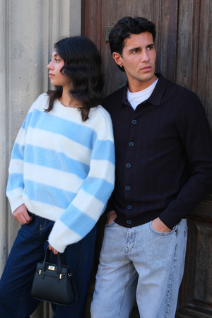 Arthur Knit Cardigan - tamsus karinis jūrų laivynas