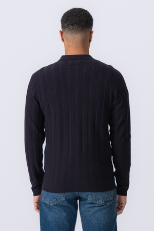 Arthur Knit Cardigan - tamsus karinis jūrų laivynas