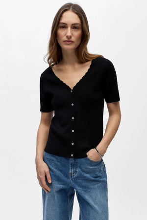 Kelly Re V-Neck Cardigan - Black