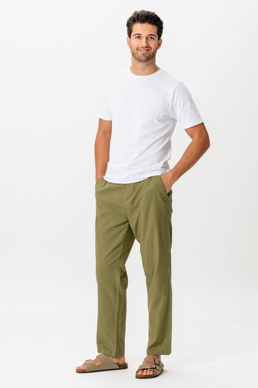 Linen Pants - Green