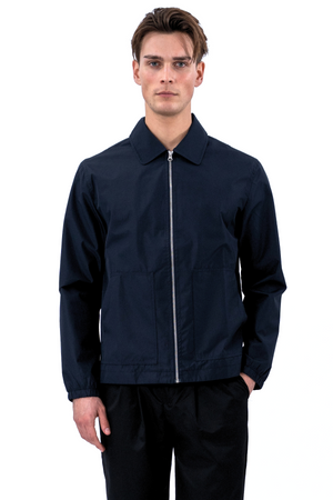 Trumpa striukė su užtrauktuku – tamsiai mėlyna