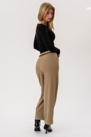 Isabel Loose Pants - Khaki