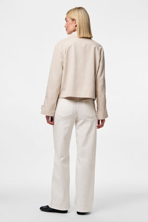 „Scarlett“ trumpas tranšėjas - sidabrinė pilka