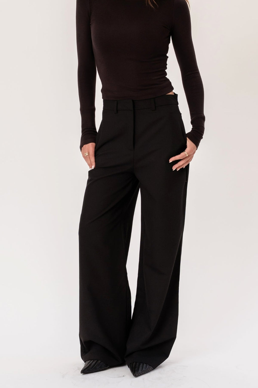 Rosalie Wide Pants - Black