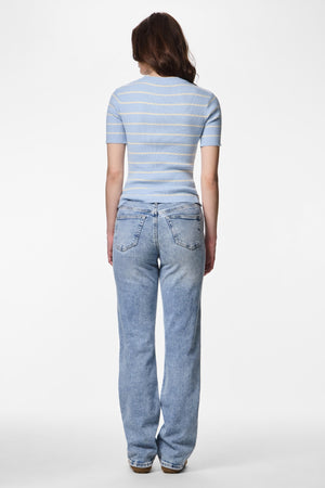 Mira O-Neck Knit - Cashmere Blue Birch