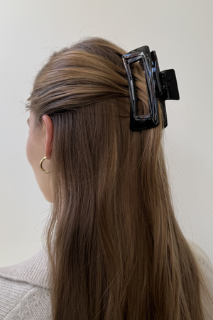 Luna plaukų spaustukas - juodas