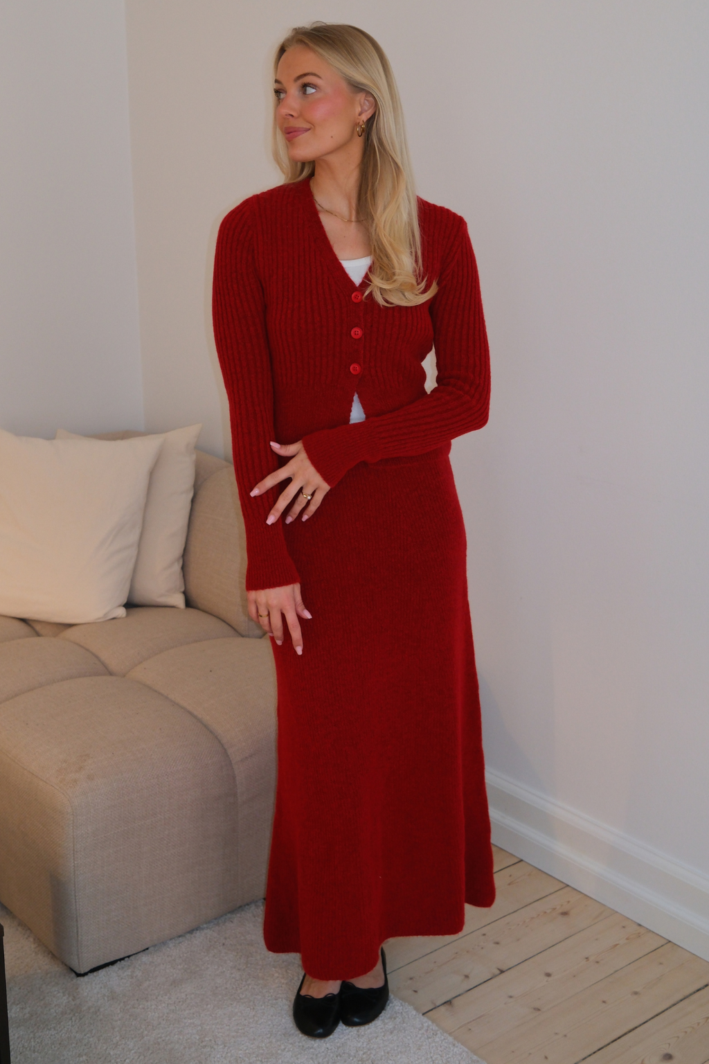 „Nova Knit“ sijonas – raudonas