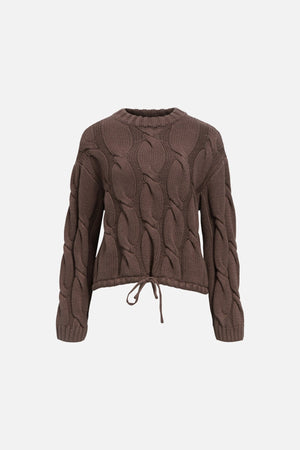 Bay Knit Pullover - Seal Brown