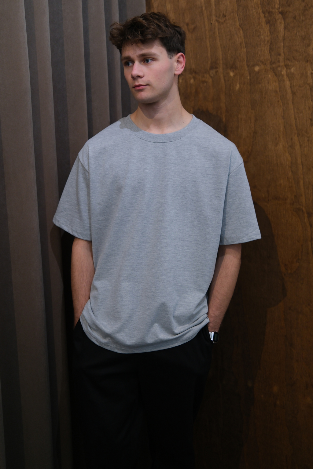 Sunkūs Boxfit marškinėliai - tamsiai pilki